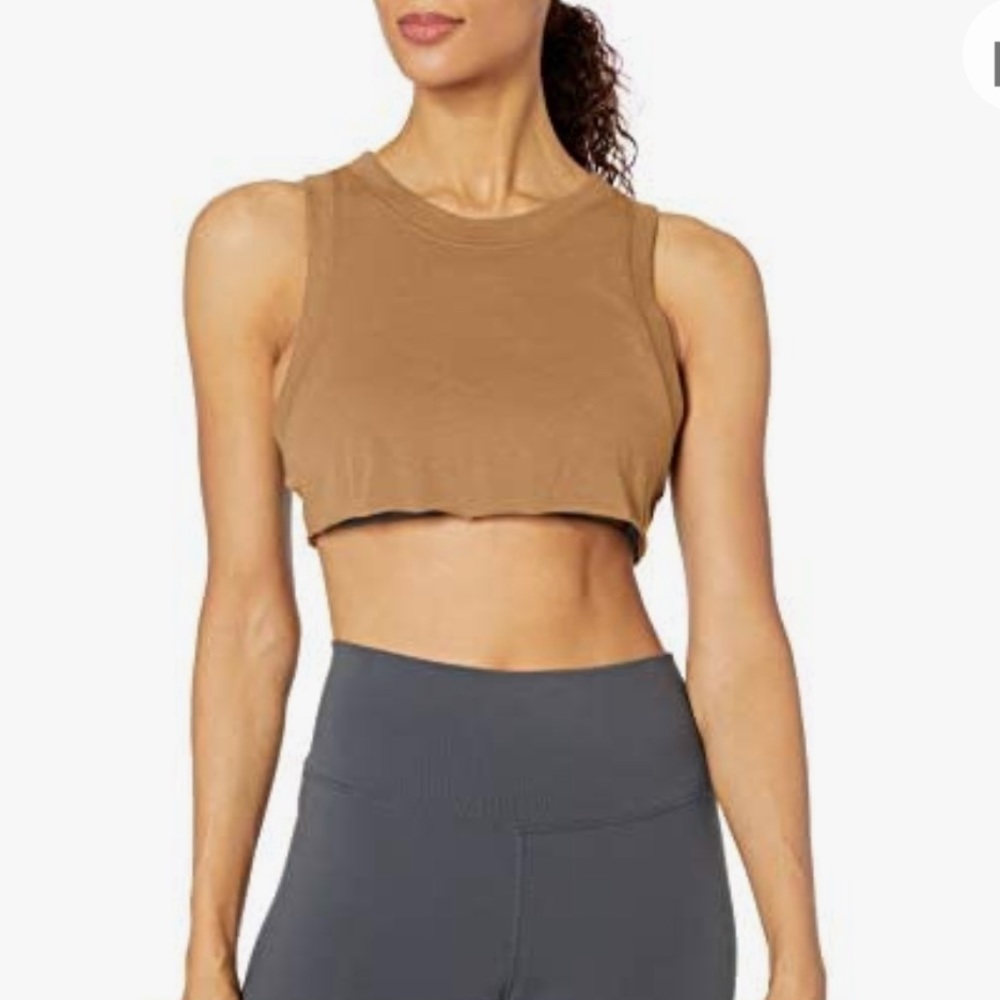 Alo Cropped Muscle Tee Tank - Size S